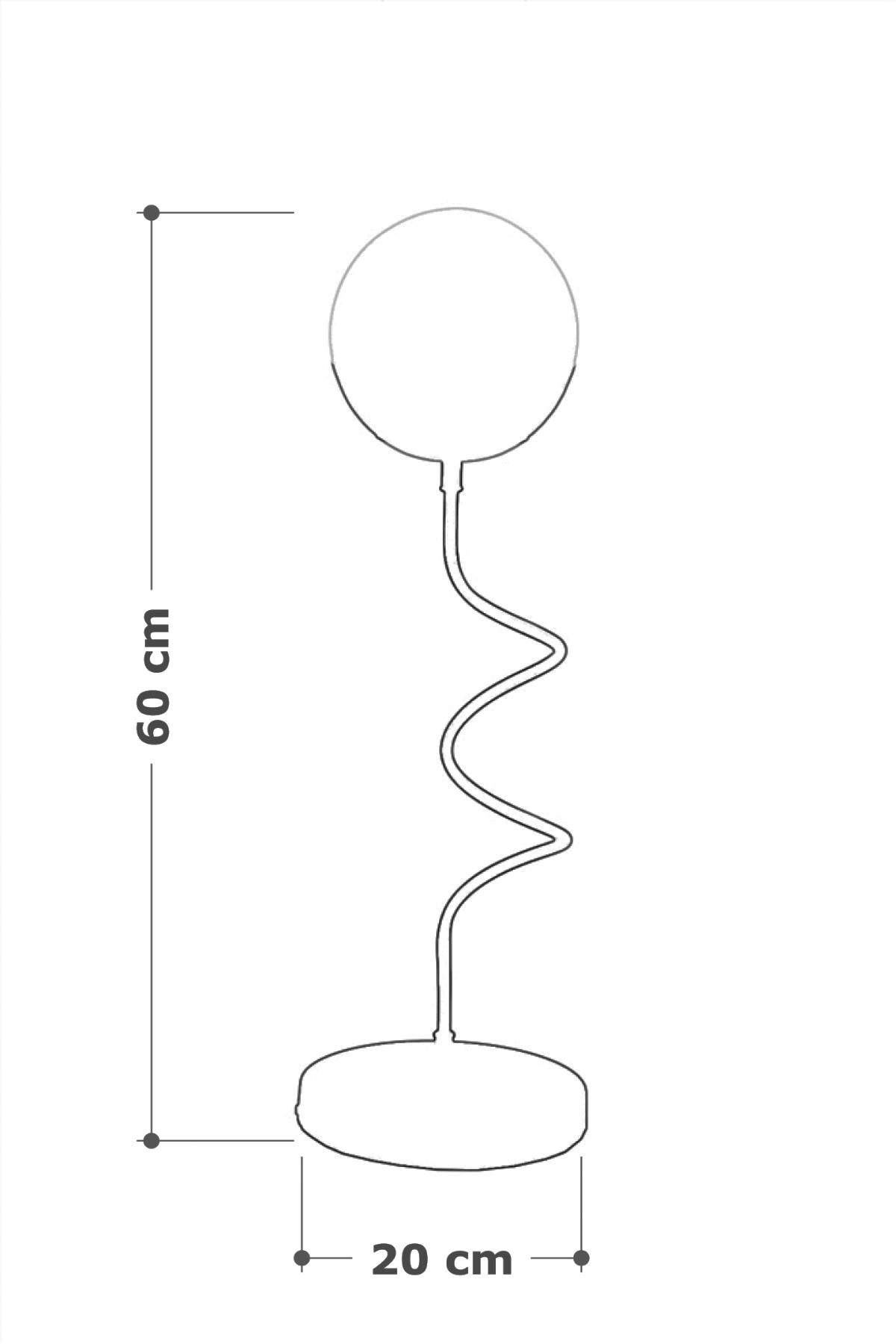 Stella Krom-Siyah Metal Gövde Füme Camlı  Tasarım Lüx  Masa Lambası