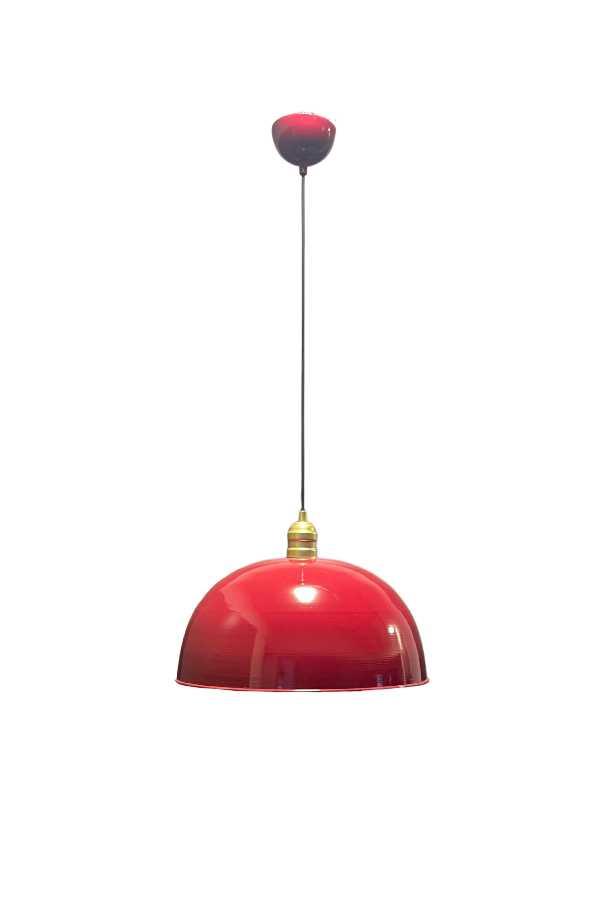 Luzarana Porto Metal Gövde Bordo Renkli Tekli Avize Sarkıt Salon Mutfak Ofis Cafe Butik Lamba Aydınlatma Avizeler