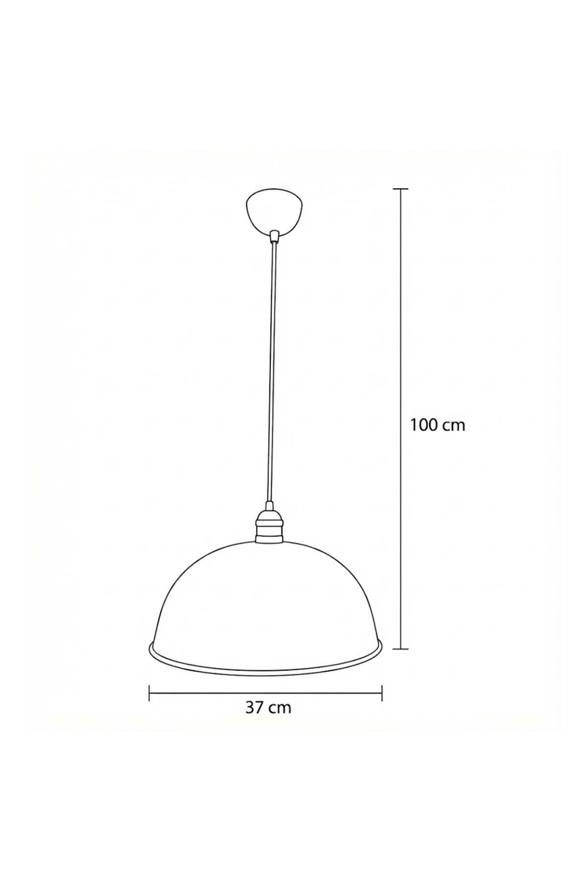 Luzarana Porto Metal Gövde Bordo Renkli Tekli Avize Sarkıt Salon Mutfak Ofis Cafe Butik Lamba Aydınlatma Avizeler