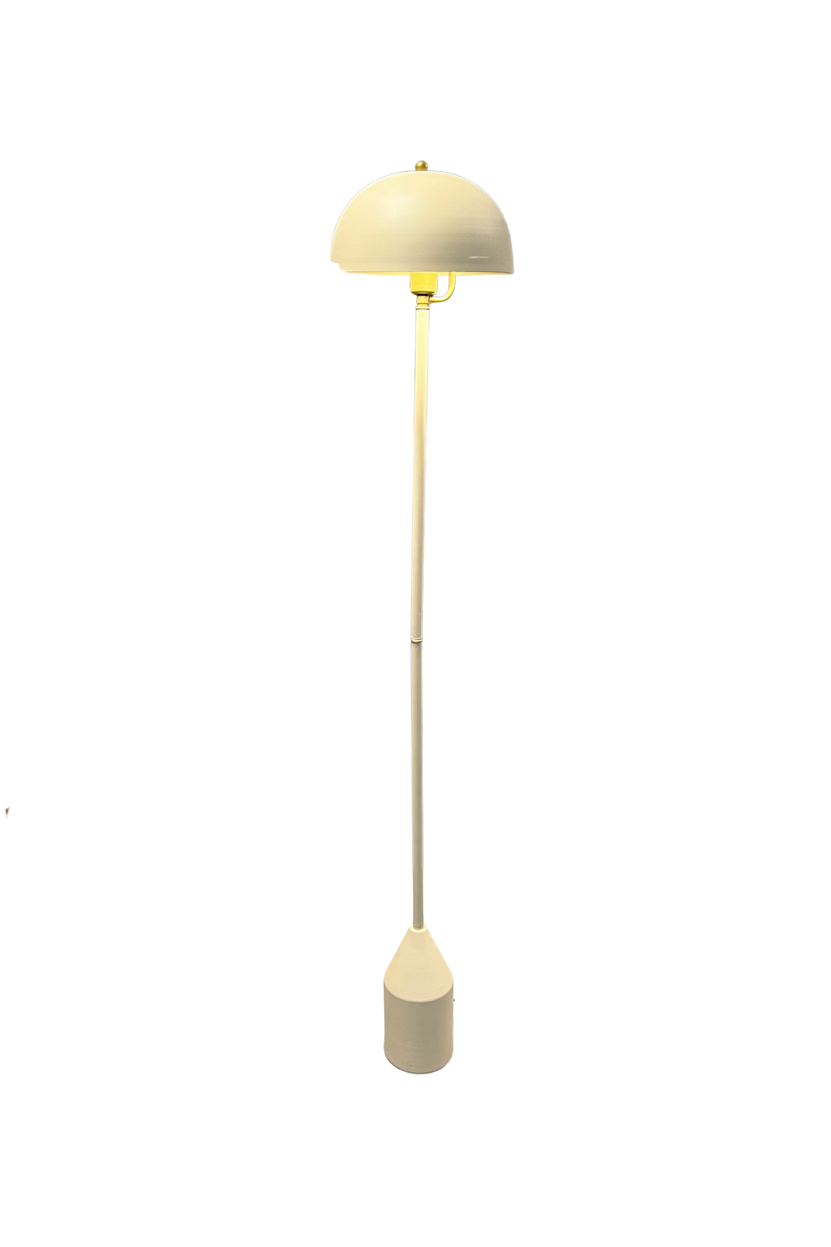 Toms Krem Lambader  Modern Dekoratif Metal Tasarım Şık Yerden Aydınlatma Lambası