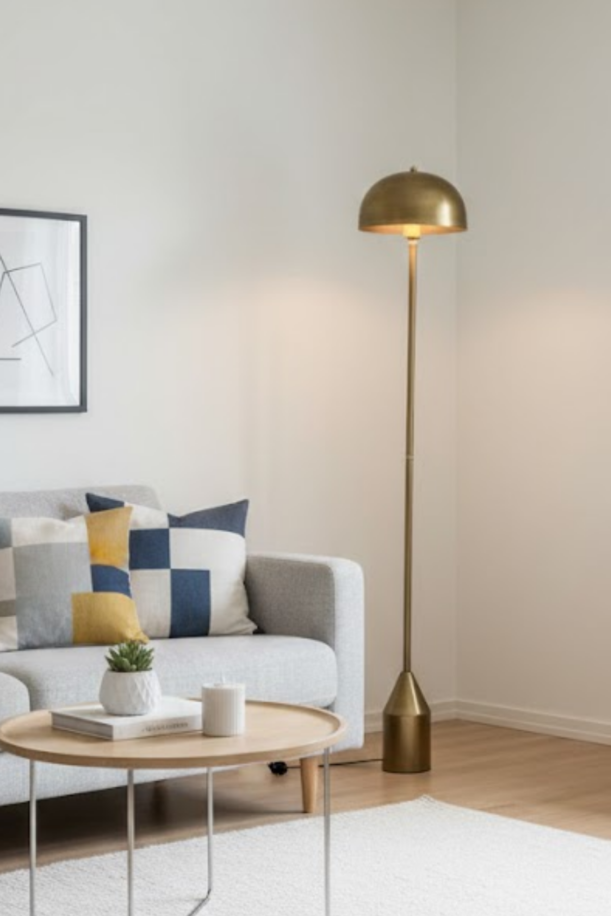 Toms Eskitme Lambader  Modern Dekoratif Metal Tasarım Şık Yerden Aydınlatma Lambası