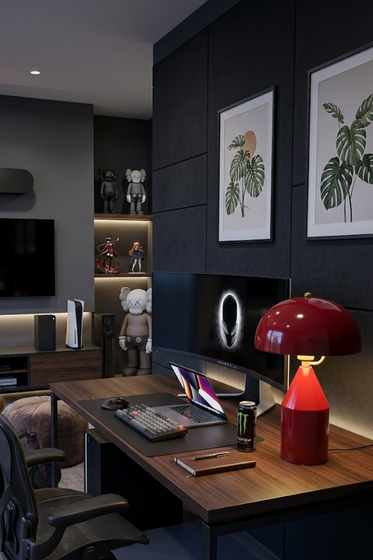 Toms Bordo Masa Lambası Modern Dekoratif Metal Tasarım Şık Aydınlatma