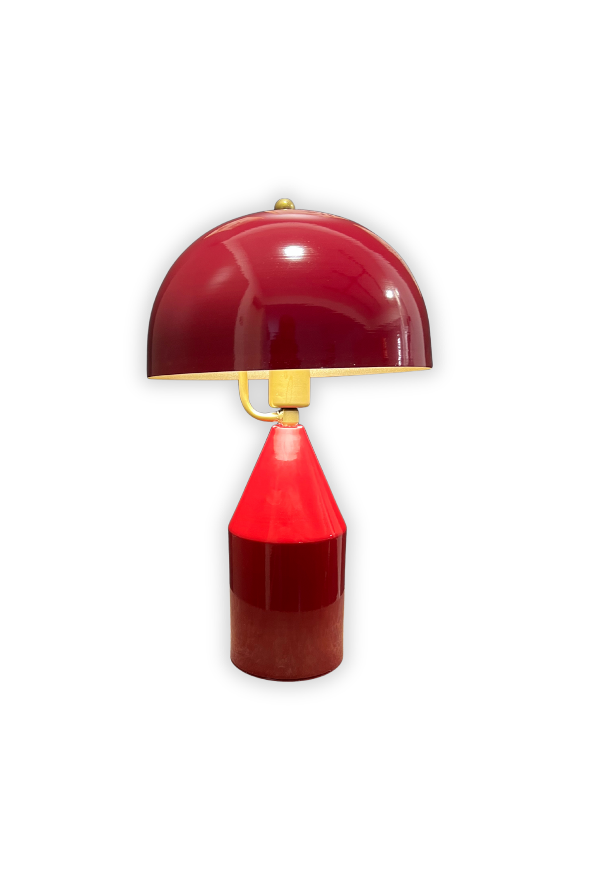 Toms Bordo Masa Lambası Modern Dekoratif Metal Tasarım Şık Aydınlatma