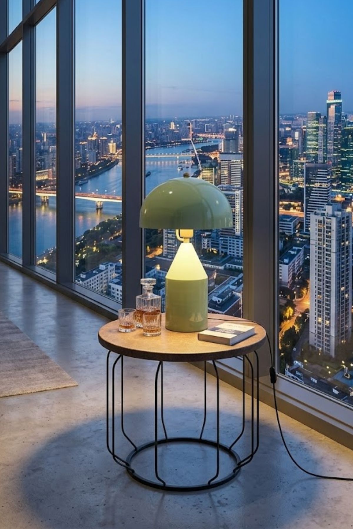 Toms Yeşil Masa Lambası Modern Dekoratif Metal Tasarım Şık Aydınlatma