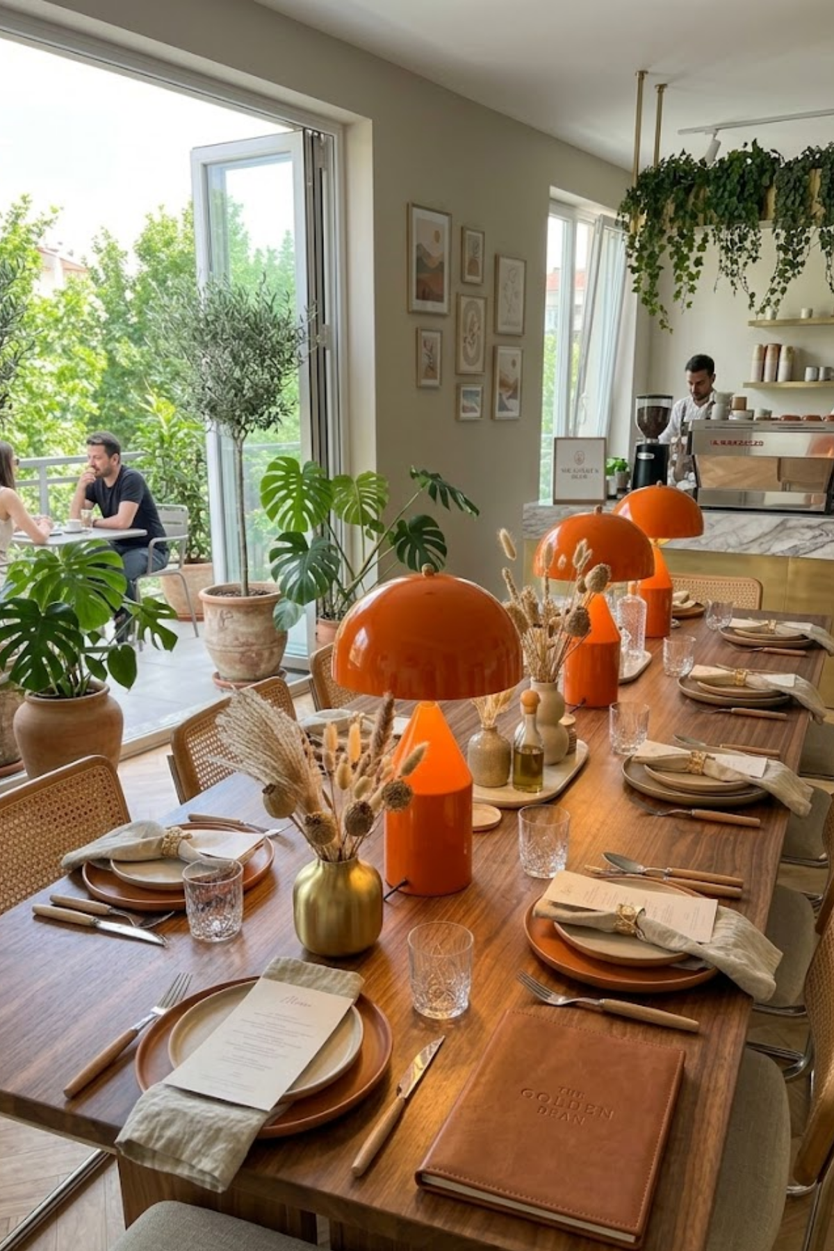 Toms Turuncu Masa Lambası Modern Dekoratif Metal Tasarım Şık Aydınlatma