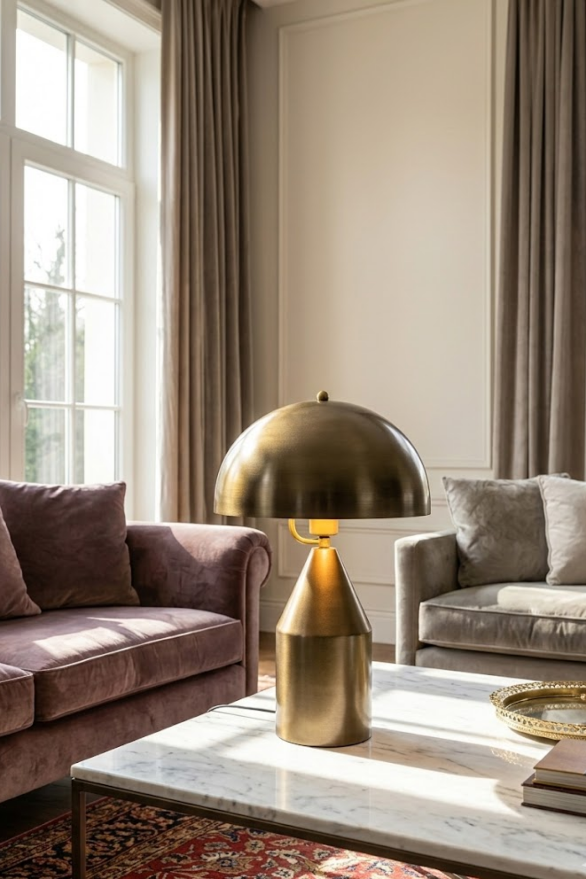 Toms Eskitme Masa Lambası Modern Dekoratif Metal Tasarım Şık Aydınlatma