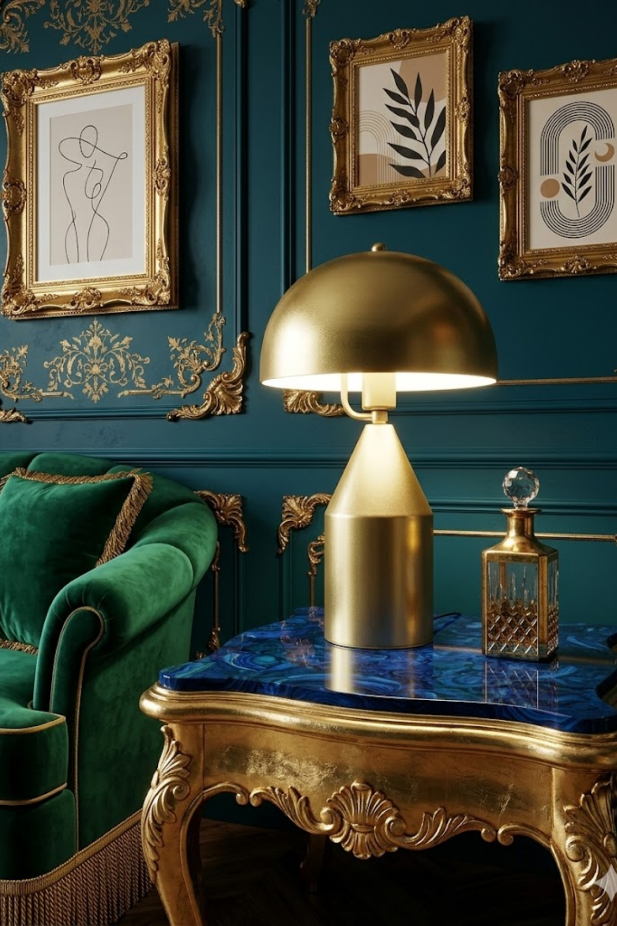 Toms Sarı Masa Lambası Modern Dekoratif Metal Tasarım Şık Aydınlatma