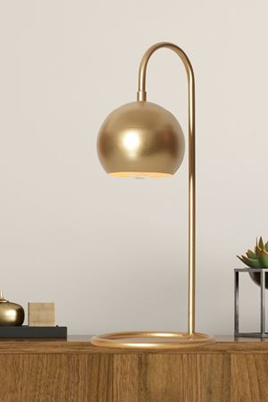 Sonar Sarı Metal Tasarım Lüx Masa Lambası