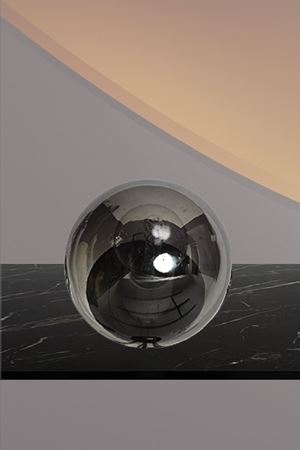 Luzarana Avize-Sarkıt-Lambader 15cm Cam Fanus  (Füme Rengi)