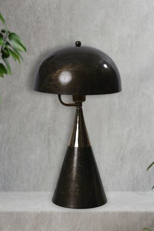 Deco Gold -Eskitme Metal Gövde Tasarım Lüx Masa Lambası