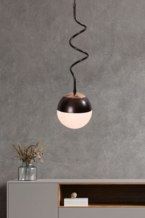 Stella Tekli Gold-Eskitme Metal Gövde Beyaz Camlı  Tasarım Lüx  Sarkıt Avize