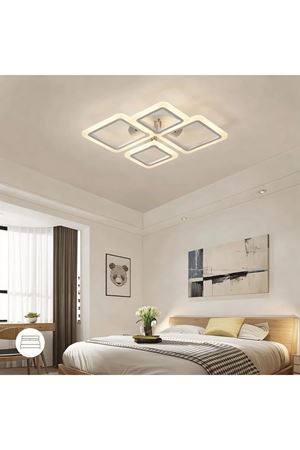 Valenca Beyaz Kasa Gün Işığı Ledli  Modern  Lüx Avize