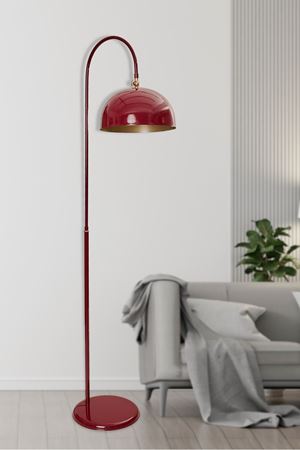 Sonart Lambader Bordo Metal Tasarım Lüx Yerden Aydınlatma