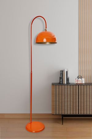 Sonart Lambader Turuncu Metal Tasarım Lüx Yerden Aydınlatma