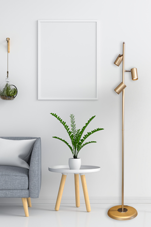 Bella Sarı Lambader Hareketli Başlık – Modern Dekoratif Metal Tasarım Şık Ledli Yerden Aydınlatma