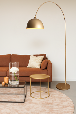 Admiral Sarı Lambader Modern Metal Deve Boynu Mafsallı Minimal ve Şık Tasarım Yerden Aydınlatma