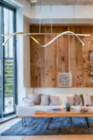 Eclipse Modern Tasarım Eskitme Renk Beyaz Ledli Cafe - Mutfak - Salon 2 Li Led Avize