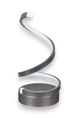 Lara Gri Renk Gün Işığı Led Işıklı Modern Tasarım Led Masa Lambası - Abajur - Gece Lambası