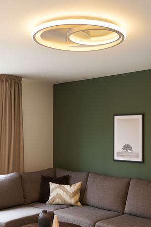 Okka Beyaz Renk Modern Tasarım Yemek Masası Üstü - Mutfak - Salon Beyaz Led 2 Li Avize