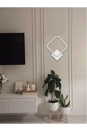 Kira Aplik Modern Tasarım Beyaz Renk Gün Işığı Ledli Banyo - Mutfak - Salon Led Duvar Aplik