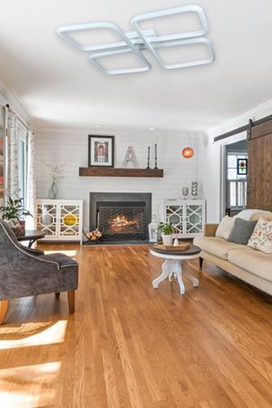 Specula Modern Tasarım Beyaz Renk Yemek Masası Üstü - Mutfak - Salon Beyaz Işıklı Led Avize