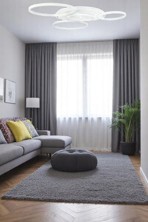 Yaman Modern Tasarım Beyaz Renk Beyaz Ledli Cafe - Mutfak - Salon Led Avize