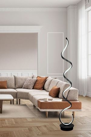 Lara Siyah Renk Modern Tasarım Gün Işığı Led Salon - Yatak Odası Led Lambader