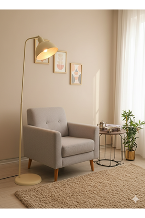 Dolce Krem Lambader Hareketli Başlık Modern Dekoratif Metal Tasarım Çalışma Odası & Oturma Odası