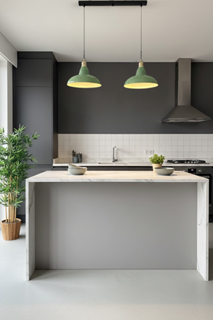 Luzarana Sidney Sıralı 2 Li Metal Gövde Yeşil Renkli  Avize Sarkıt Salon Mutfak Ofis Cafe Butik Lamba Aydınlatma Avizeler 