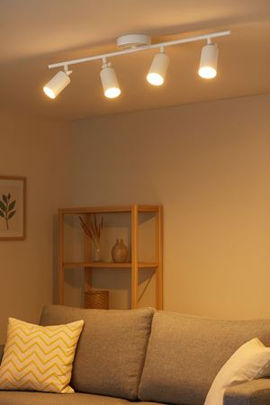 Spoti 4'Lü Beyaz Renk (GÜN IŞIĞI) Modern Tasarım Salon - Mutfak - Banyo Spot Ledli Sıralı Avize