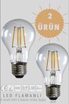 HEKA  E27  6 Watt  Gün Işığı Standart Tip Filament Edison Tip Rustik LED Ampül