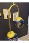 Mira Avize Modern Metal 2’li Sarı Avize Füme Renk Cam Başlıklı Salon & Yatak Odası Aydınlatması