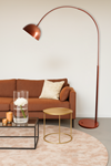 Admiral Bakır Lambader Modern Metal Deve Boynu Mafsallı Minimal ve Şık Tasarım Yerden Aydınlatma 