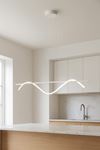 Eclipse Beyaz Renk Modern Tasarım Beyaz Ledli Cafe - Mutfak - Salon 2 Li Led Avize