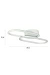 Zzez Beyaz Renk Modern Tasarım Beyaz Ledli Cafe - Mutfak - Salon 2 Li Led Avize