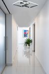 Kira Modern Tasarım Krom Renk Salon - Mutfak - Hol Beyaz Led 2 Li Avize