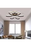 Siyah Renk Modern Tasarım Yatak Odası - Salon - Mutfak Gün Işığı Ve Beyaz Led Avize