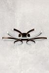 Levora Kahverengi Modern Tasarım - Salon - Mutfak - Yatak Odası Beyaz Işıklı Led Avize
