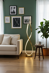 Marisel Modern Tasarım Eskitme Renk Gün Işığı Ledli Salon - Yatak Odası Led Lambader 
