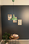 Luzarana Sidney Metal Gövde Yeşil Renkli Tekli Avize Sarkıt Salon Mutfak Ofis Cafe Butik Lamba Aydınlatma Avizeler