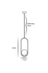 Zenga Tekli Sarı Metal Gövde Bal Rengi Camlı Tasarım Lüks Sarkıt Avize