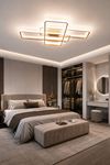 Tetri Modern Tasarım Eskitme Renk Yemek Masası Üstü - Mutfak - Salon Beyaz Işıklı Led Avize