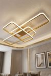 Tetri Modern Tasarım Eskitme Renk Yemek Masası Üstü - Mutfak - Salon Beyaz Işıklı Led Avize